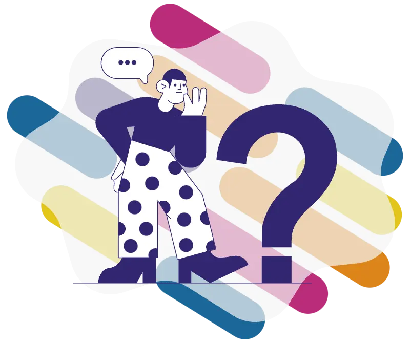 Una persona respondiendo las preguntas mas frecuentes que le hacen a una agencia de marketing